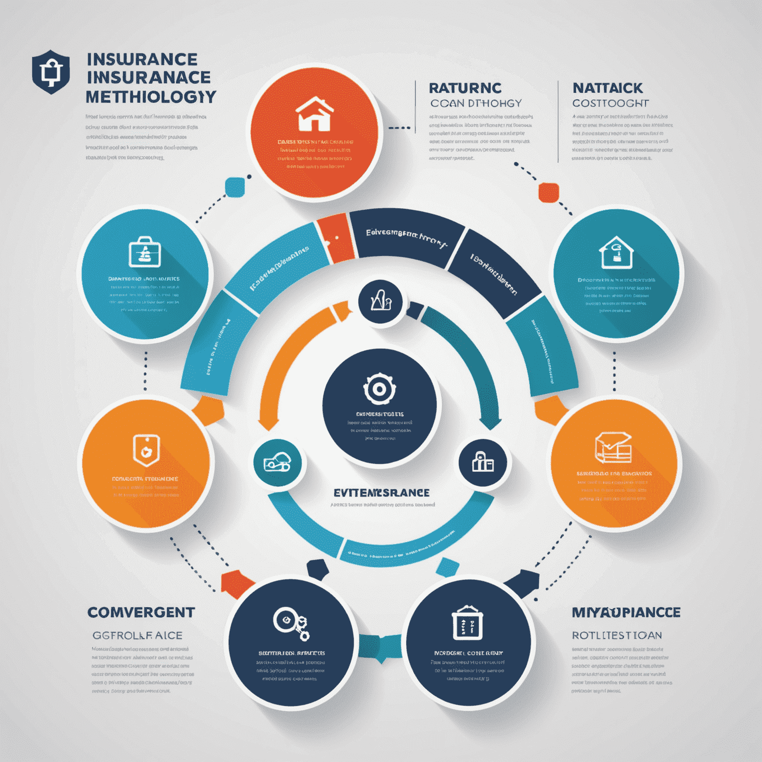 Infographic showing Hyntra's evaluation methodology with icons representing different steps of the insurance comparison process